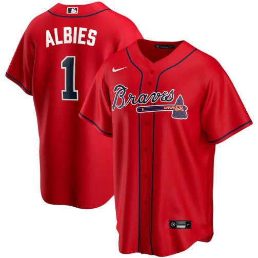 Ozzie Albies Atlanta Braves Nike Alternate Replica Player Name Jersey - Red
