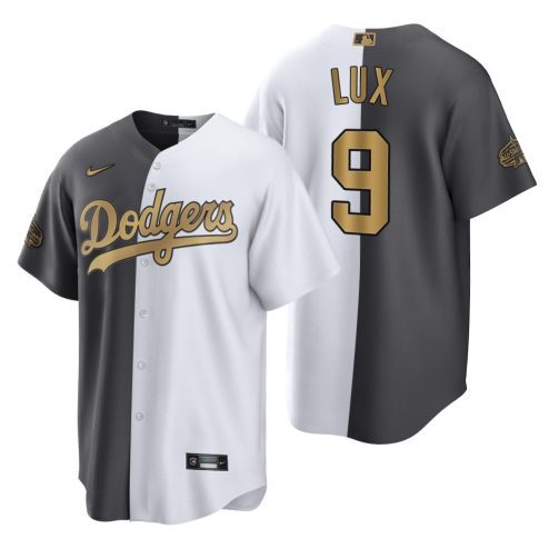Los Angeles Dodgers Gavin Lux Charcoal 2022 MLB All-Star Game Split Jersey