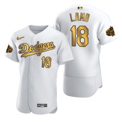 Jake Lamb Los Angeles Dodgers Gold 2022 MLB All-Star Game Jersey