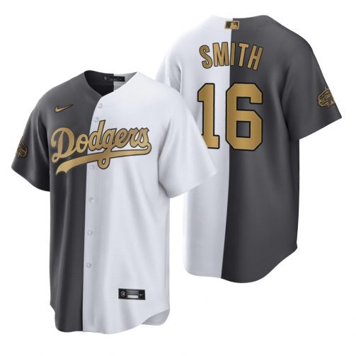 Los Angeles Dodgers Will Smith Charcoal 2022 MLB All-Star Game Split Jersey