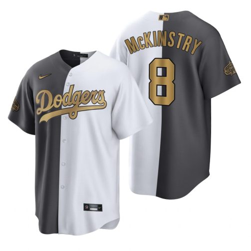 Los Angeles Dodgers Zach McKinstry Charcoal 2022 MLB All-Star Game Split Jersey