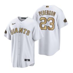 San Francisco Giants 2022 MLB All-Star Game Jersey Features Show your support your squad this season with this Giants Joc Pederson 2022 MLB All-Star Game Replica Jersey! It features polyester material to keep you cool and slick San Francisco Giants graphics are just what any fan needs to look and feel their best.