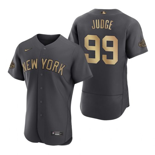 New York Yankees Aaron Judge Charcoal 2022 MLB All-Star Jersey