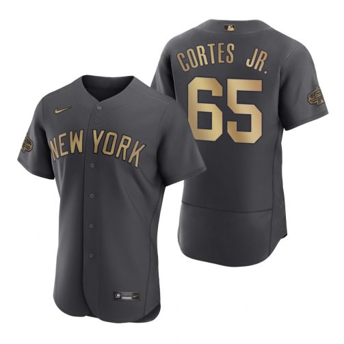 New York Yankees Nestor Cortes Jr. Charcoal 2022 MLB All-Star Jersey