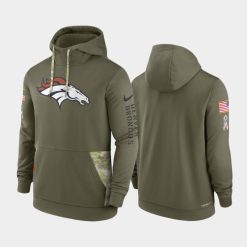 Denver Broncos 2022 Salute to Service Therma Hoodie - Olive