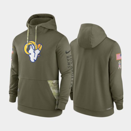 Los Angeles Rams 2022 Salute to Service Therma Hoodie