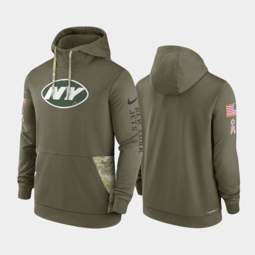 New York Jets 2022 Salute to Service Therma Hoodie