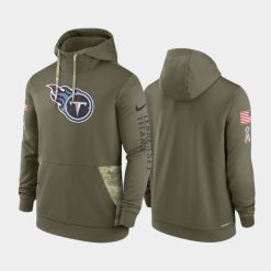 Men's Tennessee Titans 2022 Salute to Service Therma Hoodie - Olive