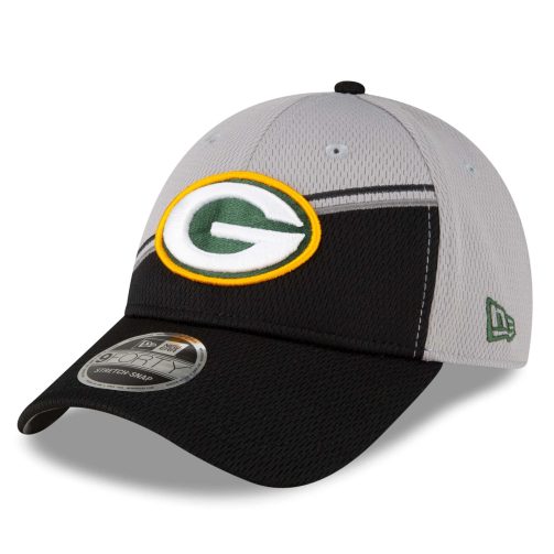 Green Bay Packers Colorway 2023 NFL Sideline New Era Stretch-Snap 9FORTY Cap Gray