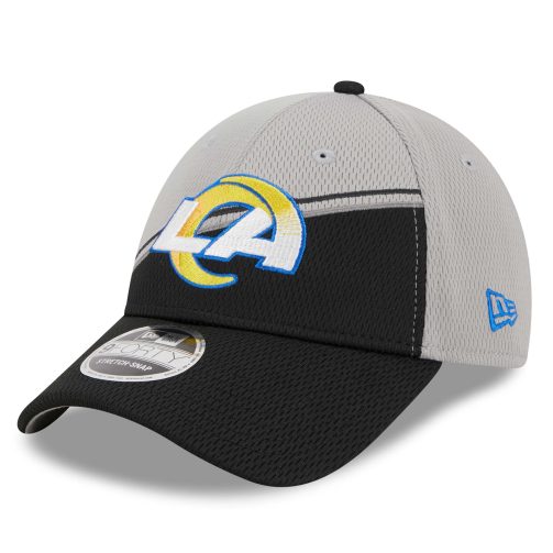 Los Angeles Rams Colorway 2023 NFL Sideline New Era Stretch-Snap 9FORTY Cap Gray