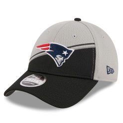 New England Patriots Colorway 2023 NFL Sideline New Era Stretch-Snap 9FORTY Cap Gray