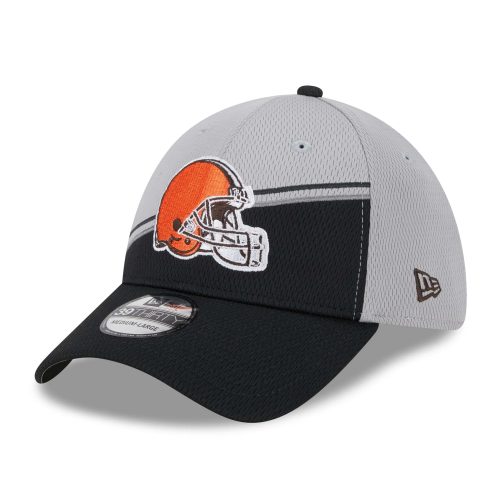 Cleveland Browns Colorway 2023 NFL Sideline New Era 39THIRTY Flex Cap Gray