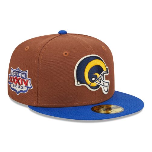 Los Angeles Rams Harvest New Era 59FIFTY Fitted NFL Cap Brown