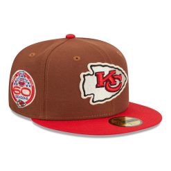 Kansas City Chiefs Harvest New Era 59FIFTY Fitted NFL Cap Brown