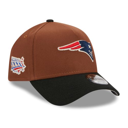 New England Patriots Harvest New Era A-Frame Trucker NFL Cap