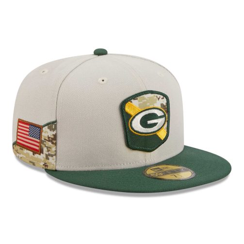 Green Bay Packers 2023 NFL Salute to Service New Era 59FIFTY Fitted Cap
