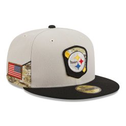 Pittsburgh Steelers 2023 NFL Salute to Service New Era 59FIFTY Fitted Cap