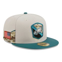 Philadelphia Eagles 2023 NFL Salute to Service New Era 59FIFTY Fitted Cap