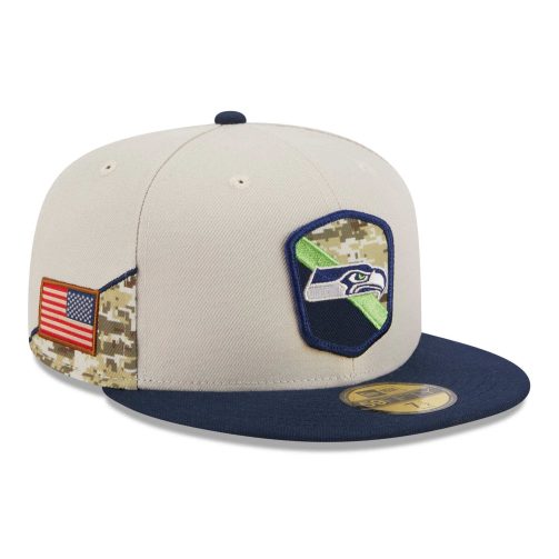 Seattle Seahawks 2023 NFL Salute to Service New Era 59FIFTY Fitted Cap