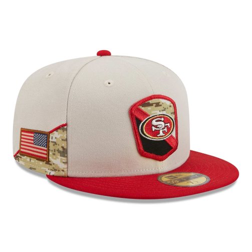 San Francisco 49ers 2023 NFL Salute to Service New Era 59FIFTY Fitted Cap