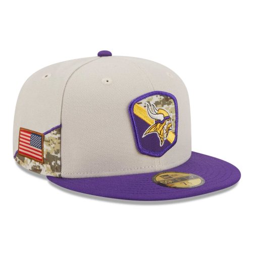 Minnesota Vikings 2023 NFL Salute to Service New Era 59FIFTY Fitted Cap