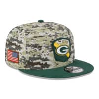 Green Bay Packers Camo 2023 NFL Salute to Service New Era 9FIFTY Snapback Cap