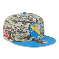 Los Angeles Chargers Camo 2023 NFL Salute to Service New Era 9FIFTY Snapback Cap