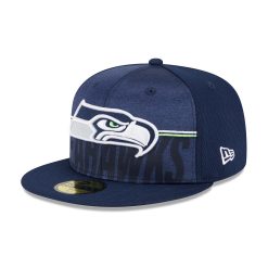 Seattle Seahawks 2023 NFL Training Camp New Era 59FIFTY Fitted Cap Navy