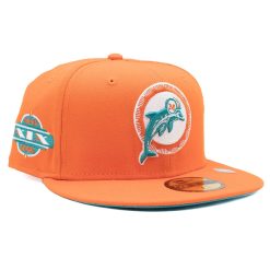 Miami Dolphins Super Bowl XIX New Era 59FIFTY Fitted NFL Cap Orange